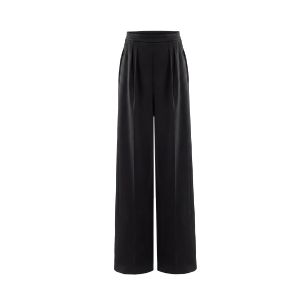 Saiid Kobeisy Pleated Pants in Jet Black