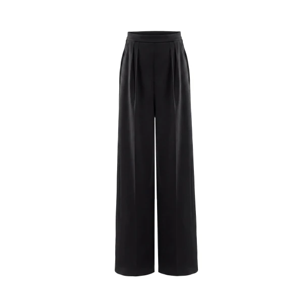 Saiid Kobeisy Pleated Pants in Jet Black