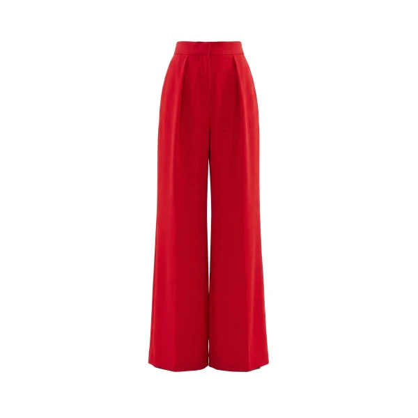 Tailored Pants in Space Cherry