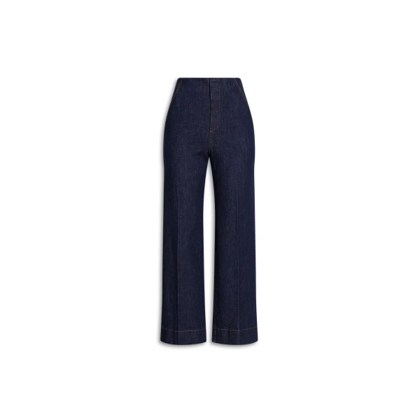 Denim Cropped Jean in Indigo
