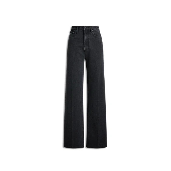 Denim Five Pocket Jean in Washed Black