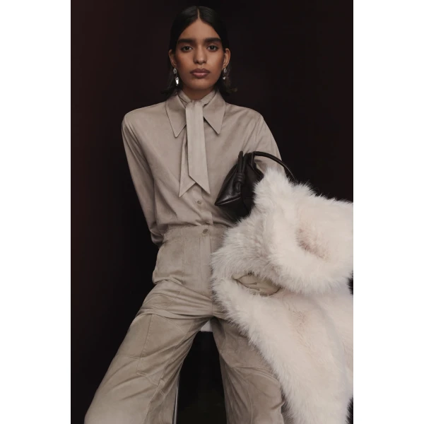 Faux-Suede Shirt