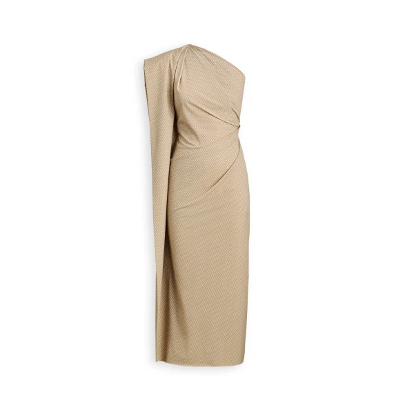 Italian Chain Print Dress in Mink