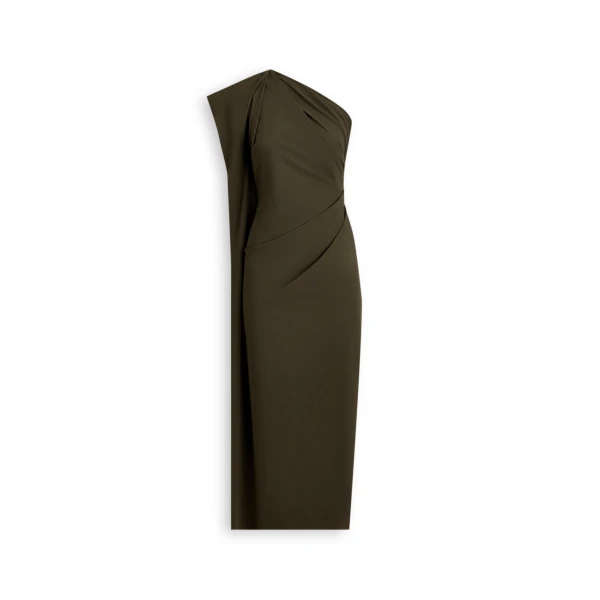 Italian Drape Dress in Jungle