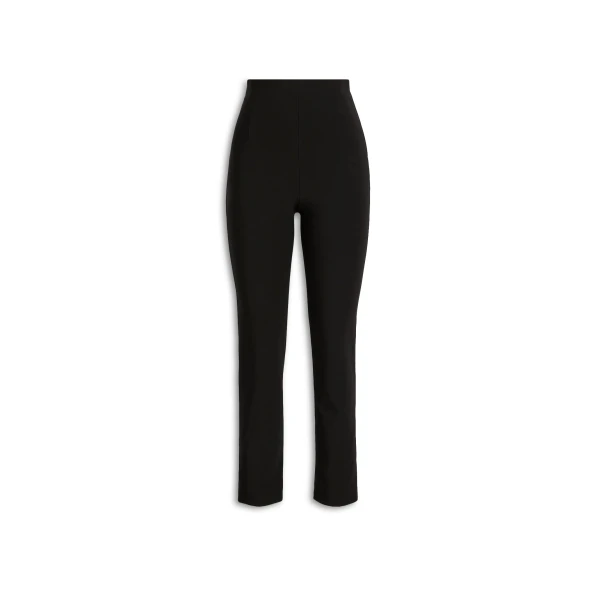 Italian Highwaist Slim Trouser in Black