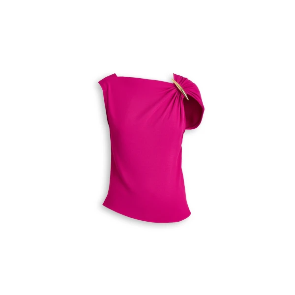 Luna Drape Top in Pink