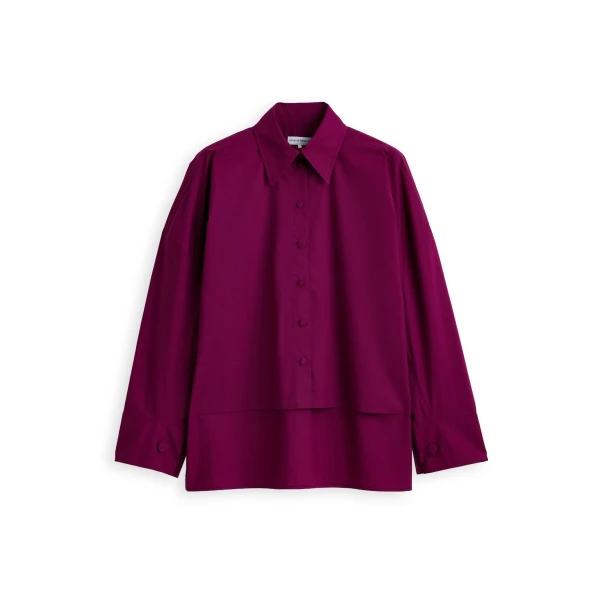 Parachute Cocoon Sleeve Shirt in Potion