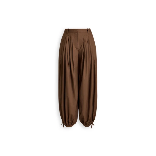 Parachute Pleat Trouser in Cafe