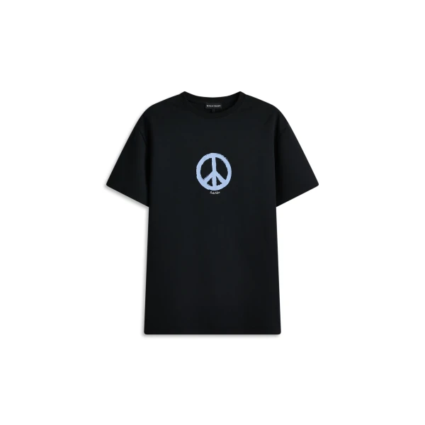 Peace Loose Fit T-Shirt in Black Lapis