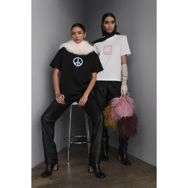 Peace Shoulder Pad T-Shirt
