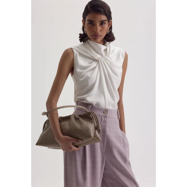 Satin Drape Top