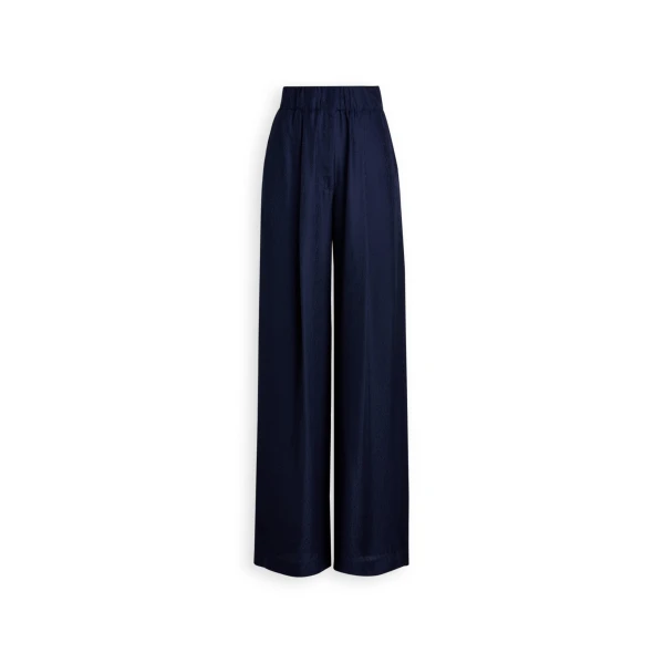 Silk Jacquard Trouser in Twilight