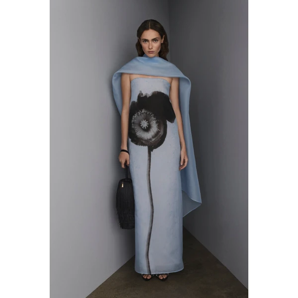 Silk Organza Poppy Gown