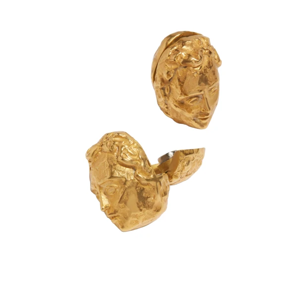 schiaparelli face medallion earrings price