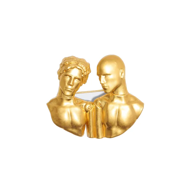 schiaparelli gemini brooch