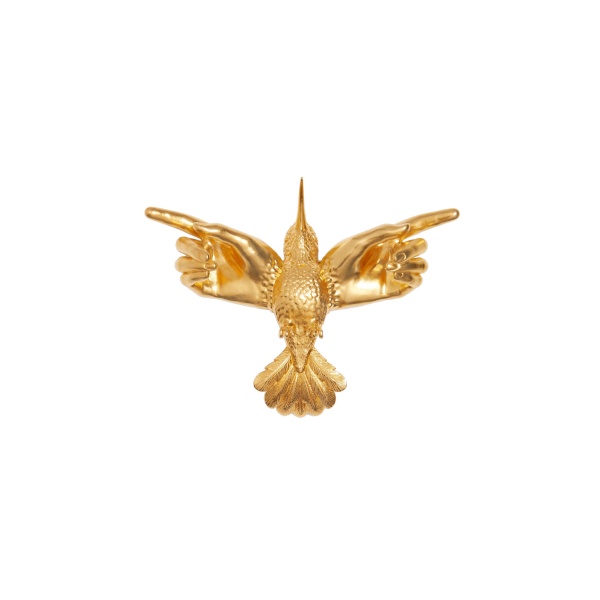 schiaparelli hand-winged hummingbird brooch