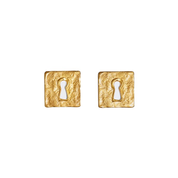 schiaparelli keyhole earrings