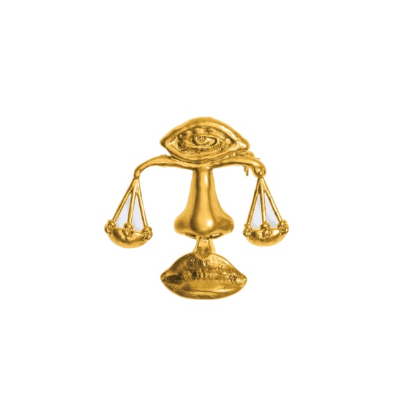 schiaparelli libra brooch