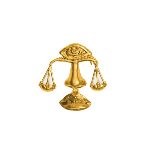 schiaparelli libra brooch