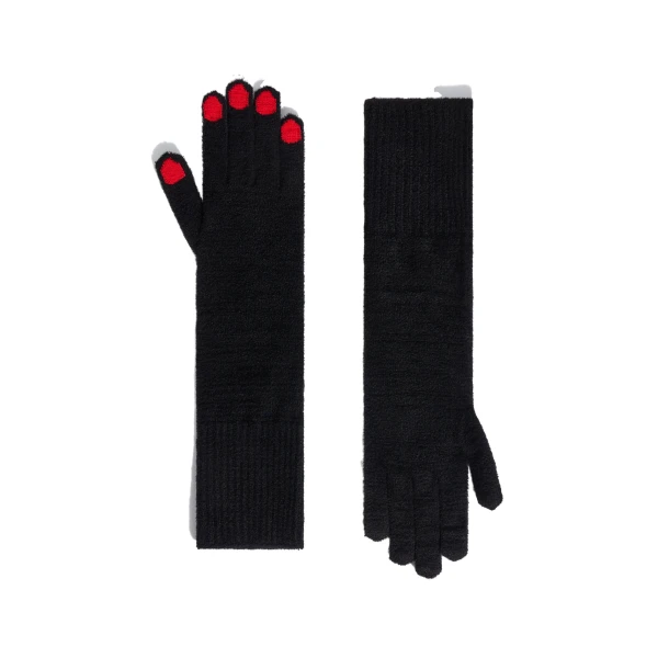 Trompe L'Oeil Gloves in Black