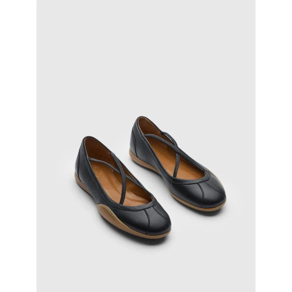 Black ATP Atelier ballet flats
