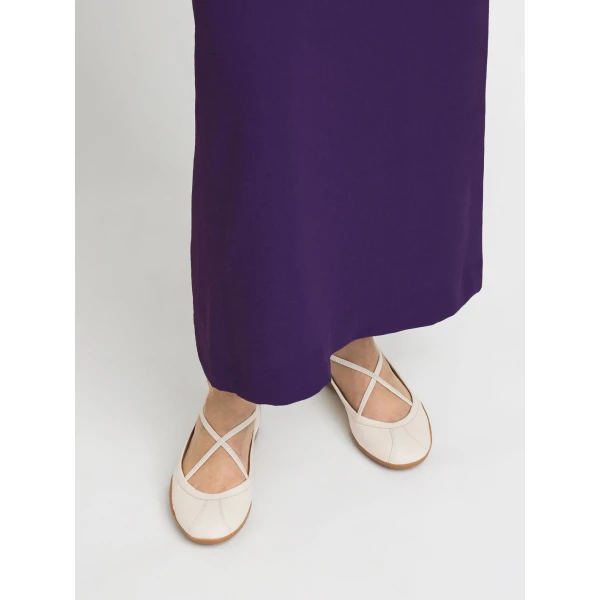 ATP Atelier Sella in Linen Ballet Flats Ivory