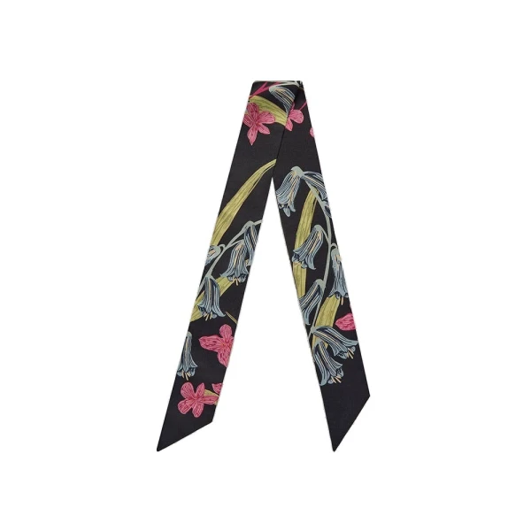 Strathberry Silk Skinny Scarf