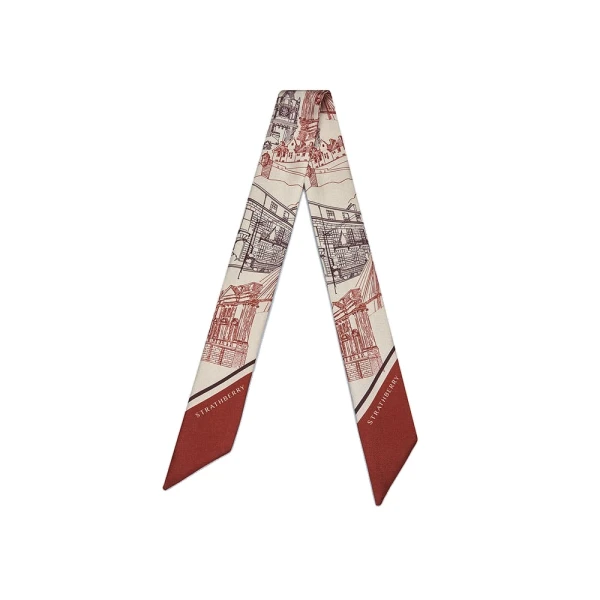 Strathberry Silk Skinny Scarf