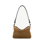 Strathberry Sway in Toffee Suede and Espresso Strathberry Sway crossbody bag