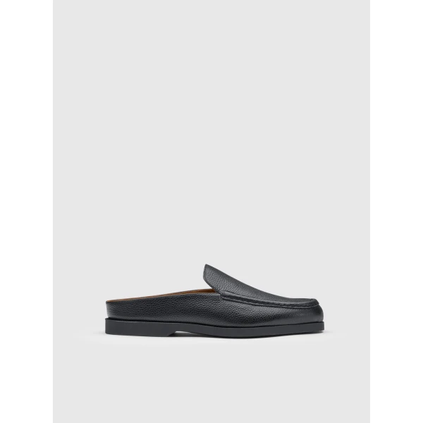 ATP Atelier Tenno in Black Slip On Loafers
