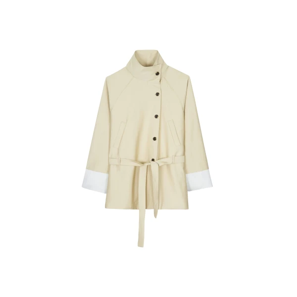 Alberta Short Trench in Beige