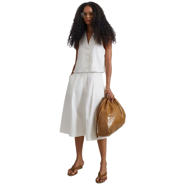 The Frankie Shop Aurea Wide Bermuda Shorts