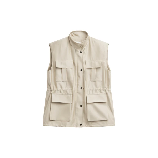 Avanca Wired Utility Vest in Beige
