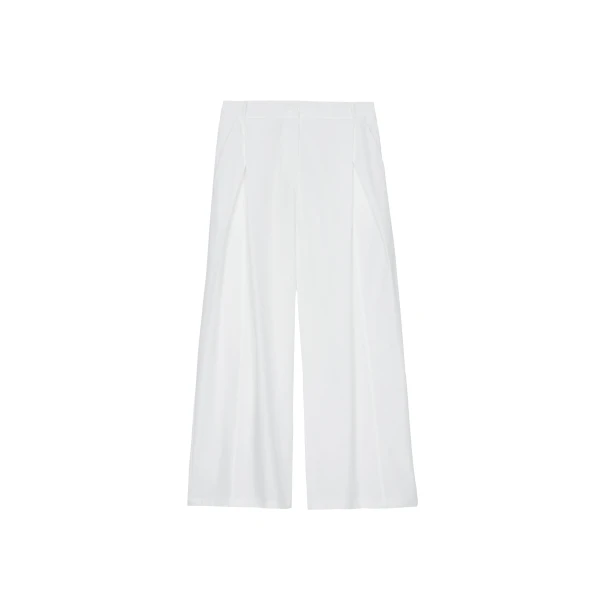 Ballia Pleated Pants in White