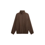 Baxter Track Jacket in Dark Brown by The Frankie Shop – Jackets The Frankie Shop Baxter Track Jacket