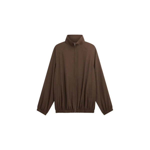 Baxter Track Jacket in Dark Brown