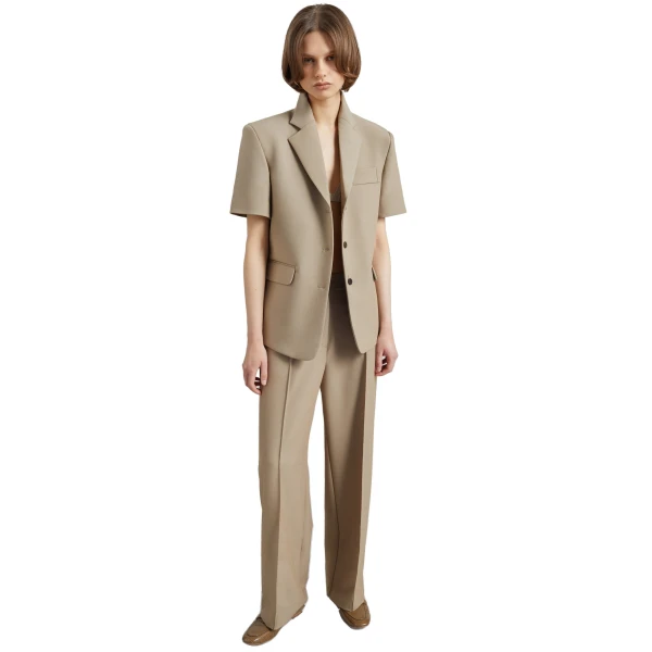 The Frankie Shop Belliva Front Seam Straight Trousers