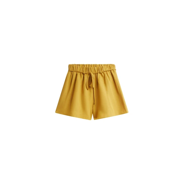Caligny Linen Shorts in Mustard