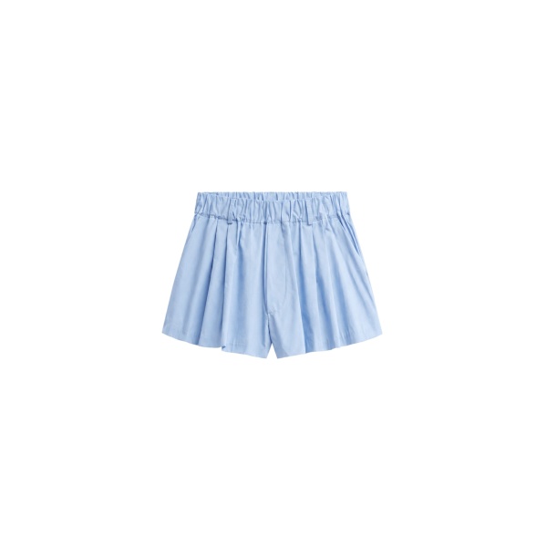 The Frankie Shop Castalia Cotton Gathered Shorts