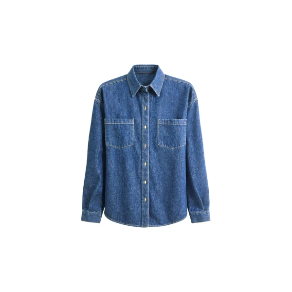 Deira Denim Shirt in Blue Wash