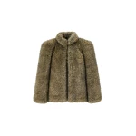 The Frankie Shop Denia Faux Fur Cinched Jacket