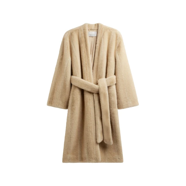 The Frankie Shop Destiny Padded Faux Fur Coat