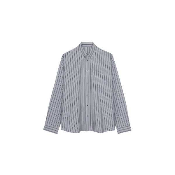 Drimna Shirt in Grey Stripe