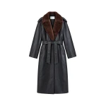 The Frankie Shop Edra Removable Collar Trench Coat