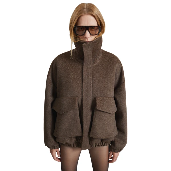 The Frankie Shop Elle Aviator Jacket
