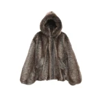 The Frankie Shop Emma Faux Fur Hooded Jacket