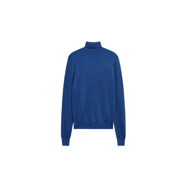 Eve Thin Turtleneck Sweater in Blue