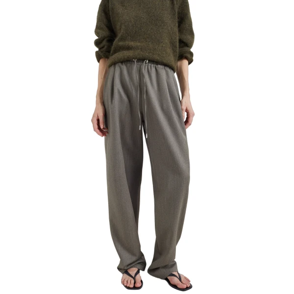 beige melange pants