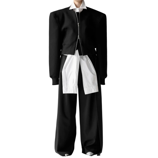 The Frankie Shop Glane Padded Wool Bomber Jacket
