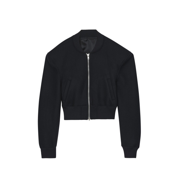 The Frankie Shop Glane Padded Wool Bomber Jacket